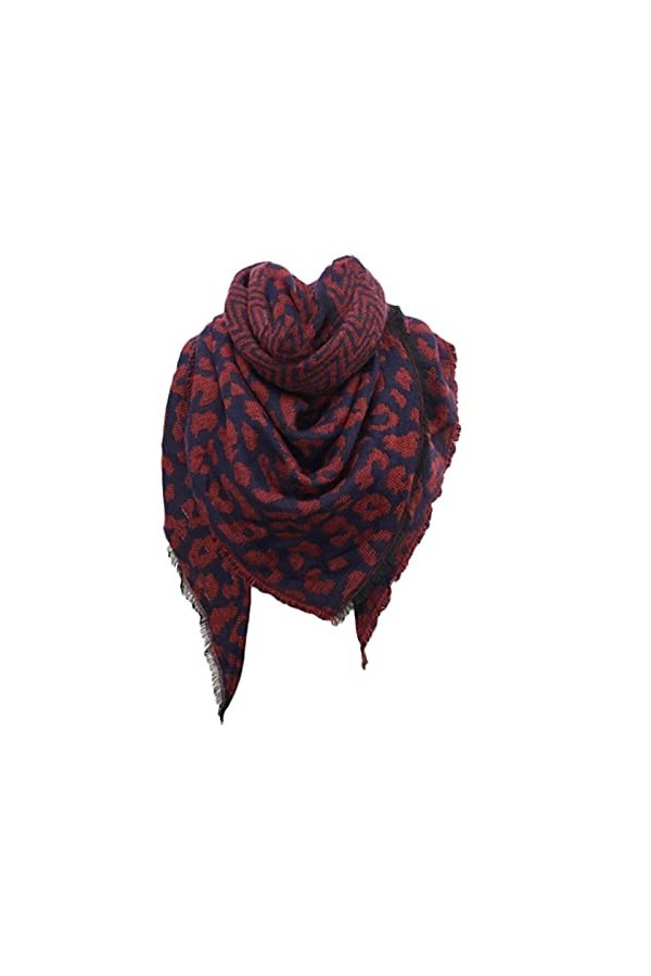Écharpes Douces Les femmes dhiver Leopard chaud Imprimer écharpe longue écharpe de châle Echarpes Stole Cape écharpe 3in1 Bo