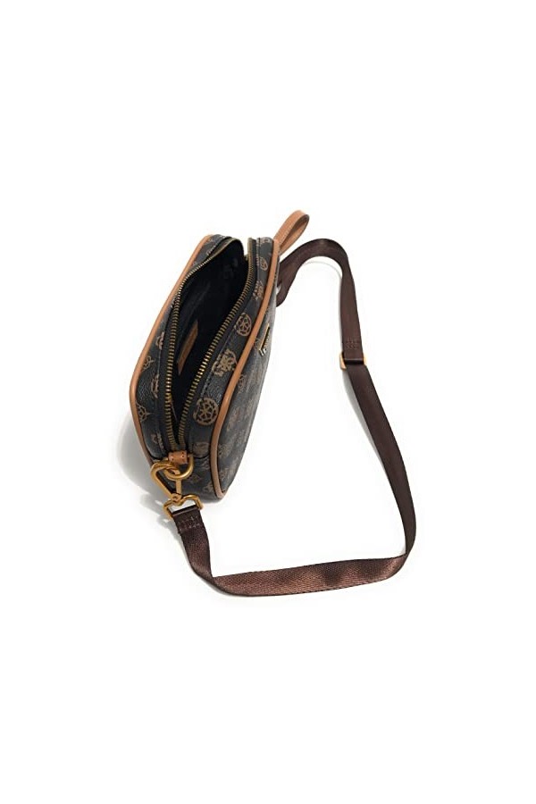 Borsa tracolla Guess Peony small necessaire brown UBS23GU19 PMPEONP3245 Piccola