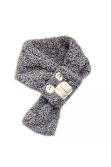 JTRHD Col Wrap Femme Étudiant Short Foulard Foulard Tempéramment Cross Small Foulard Doux Chaud Couleur : Gris, Size : 92x12