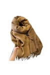HALAHAI Écharpe Etole Foulard Echarpe Écharpe De Couleur Unie Automne Hiver Châle Sauvage Simple Écharpe Épaisse Pour Les Fem