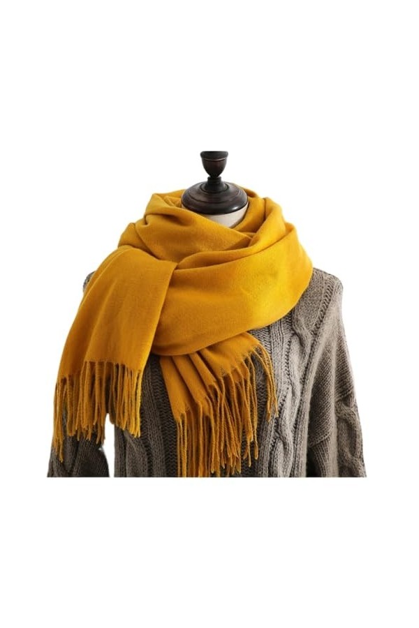 Foulard Châle Écharpes Écharpe Châle Femmes Hiver Gardez Une Enveloppe Au Chaud Grands Écharpes Solides Épaisses Foulards Dam