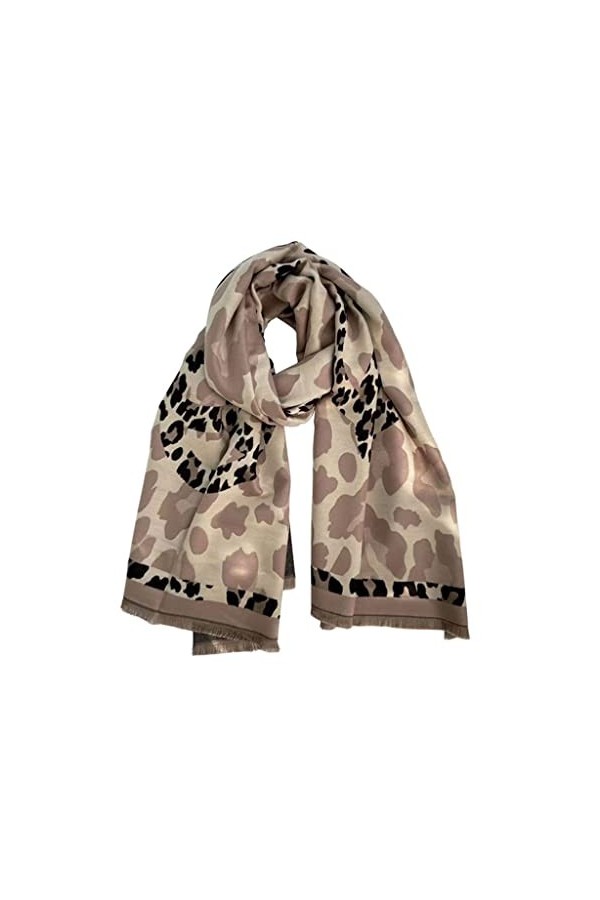 Echarpes Écharpe Femme de léopard Imprimer Écharpe Imitation Cachemire Écharpes Lady Châles Hiver Chaud Chaudice Chaussure Éc