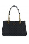 GUESS Fynna Girlfriend Carryall Charcoal Logo