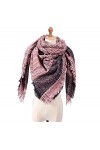 Tograt Foulard Écharpe Écharpe Femmes Écharpe Mode Plaid Écharpes dhiver pour Dames Châles Wraps Chaud Foulards Châle Etole 