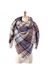 Tograt Foulard Écharpe Écharpe Femmes Écharpe Mode Plaid Écharpes dhiver pour Dames Châles Wraps Chaud Foulards Châle Etole 