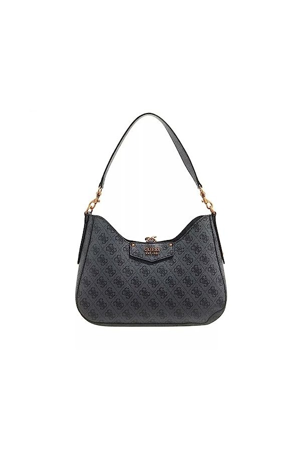 Guess Hobo Eco Brenton 4G Femme, Logo Coal, Taille Unique
