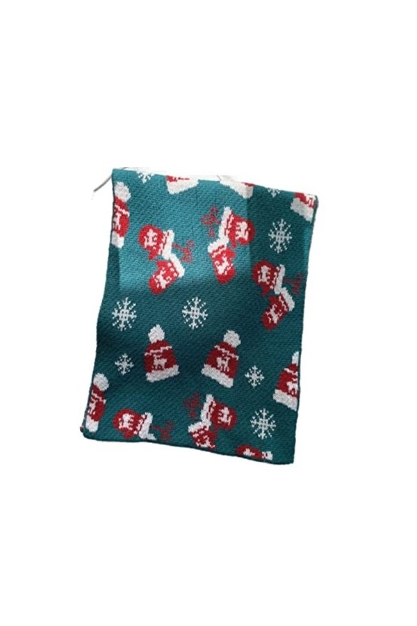 VVABRA Écharpe Châle Hiver Unisexe Écharpe Noël Silencieux Épais Chaud Écharpes Longue Femme Foulard Color : C, Size : One S