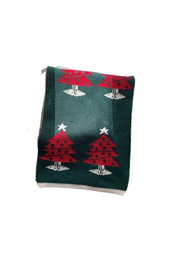 VVABRA Écharpe Châle Hiver Unisexe Écharpe Noël Silencieux Épais Chaud Écharpes Longue Femme Foulard Color : C, Size : One S