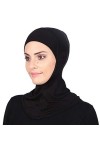 GERINLY Foulard uni en mousseline pour femme - Hijab - Pour le sport, Gris, M