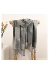 Echarpe Châle Femmes foulards écharpes longs écharpes châle femelle hijab enveloppe hiver chaleur chaud couverture pashmina f