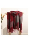 Foulard Femmes Foulards écharpes Longs écharpes châle Femelle Hijab enveloppe Hiver Chaleur Chaud Couverture Pashmina Foulard