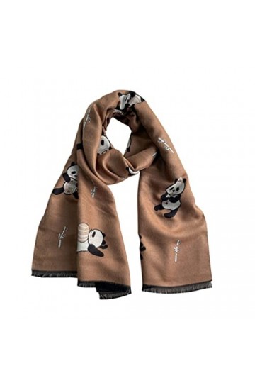 IAN LAU Foulard de Coton Chaud Foulard Automne Hiver Femmes Mode Panda Foulards écharpe Longue châle Confortable écharpe Col