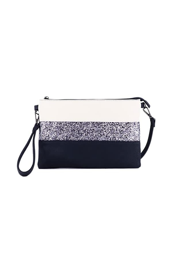 Gallantry - Petit Sac Bandoulière Paillette Femme - Sacoche Messenger Porté Epaule Main Multicolore - Pochette Soirée Mariage