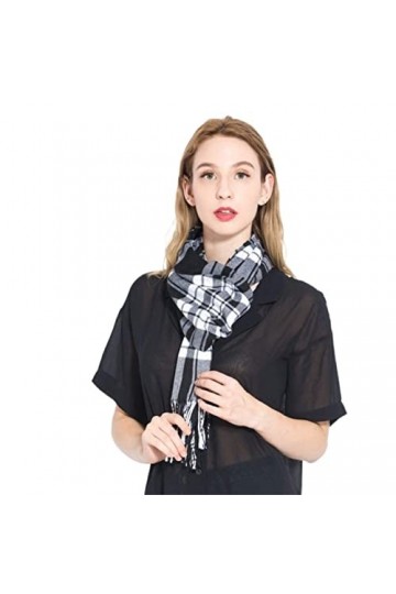 NEHHDC Foulard Écharpe Écharpe Dhiver À Carreaux Pour Femmes Classique Tassel Female Stole Warm Foulards Châle Etole Color 