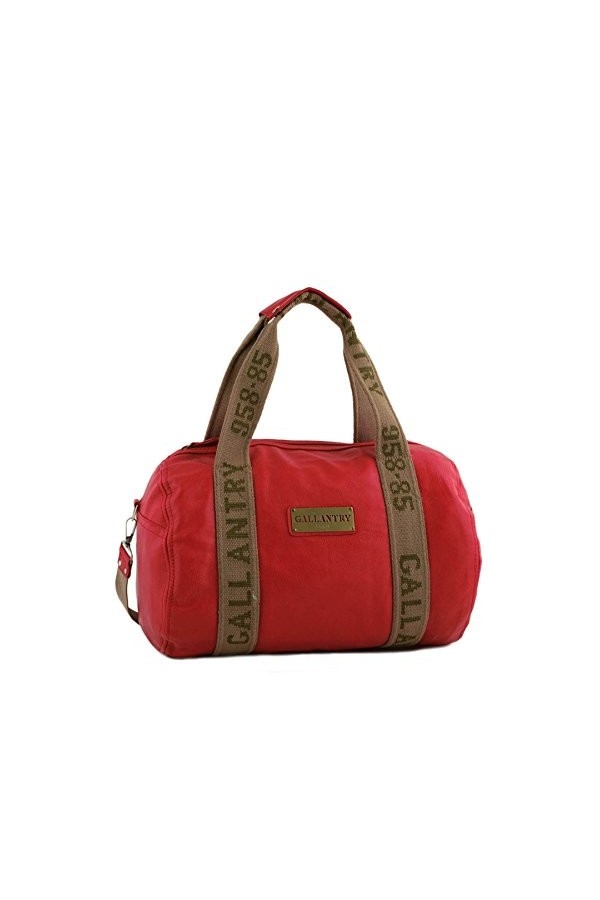 Gallantry Sac Portã© épaule A4 Femme Noir Toile Enduite