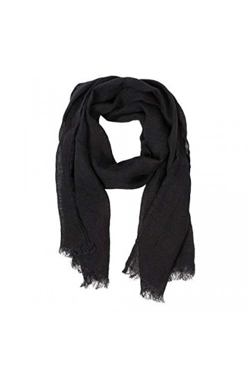 LUSIES LINEN Écharpe 100% lin - Foulard pour femmes et hommes - Légère