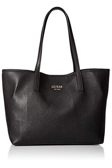 Guess Femme Vikky Tote sac cabas shopping, Noir Black/Bla , 32.5x27x15 centimeters W x H L EU
