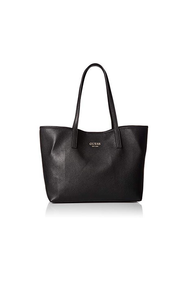 Guess Femme Vikky Tote sac cabas shopping, Noir Black/Bla , 32.5x27x15 centimeters W x H L EU