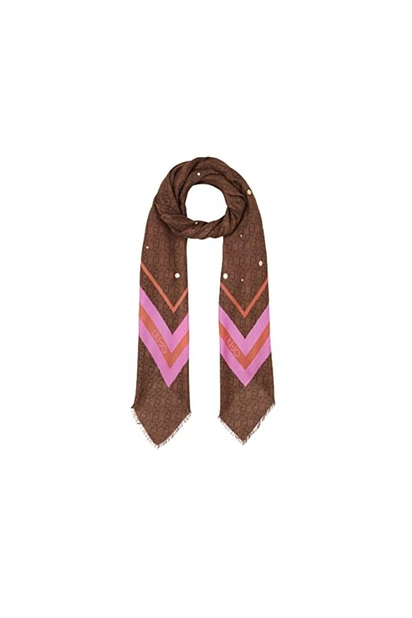 Liu Jo Foulard stampa multilogo marrone CS23LJ09 2A3010 T0300 MARRONE