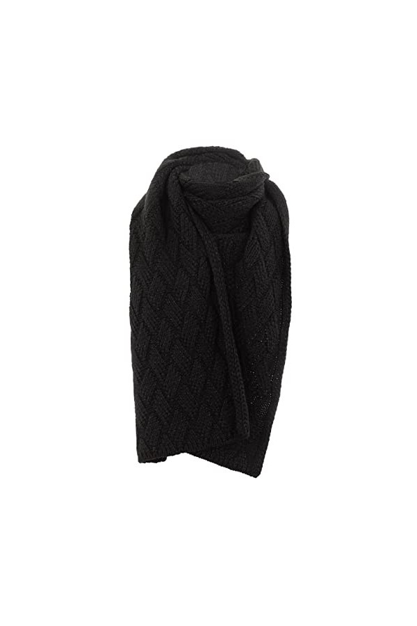 Guess Écharpe femme en maille Noir 