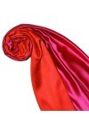 LORENZO CANA Foulard de 70% soie et 30% viscose pour la femme – écharpe réversible 70 x 190 cm - une étole noble pour le prin