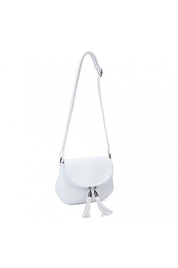 Gallantry By OLIVIA - Gallantry Sac Bandoulière Femme, Porté Epaule, Cadeau surprise 23 cm BLANC