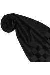 LORENZO CANA Foulard de 100% soie pour la femme – écharpe damas avec les mesures de 25 x 160 cm - tissue jacquard à double ép