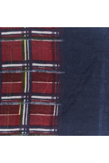 Abbacino Petit foulard femme en laine imprimé à carreaux, Bordeaux, Taille Unique