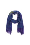 Abbacino Foulard femme en laine à imprimé floral, lilas, Taille Unique