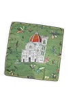 Santa Maria del Fiore foulard 70 x 70 cm pure soie made in Italy. Reproduit la cathédrale de Florence en version artistique e