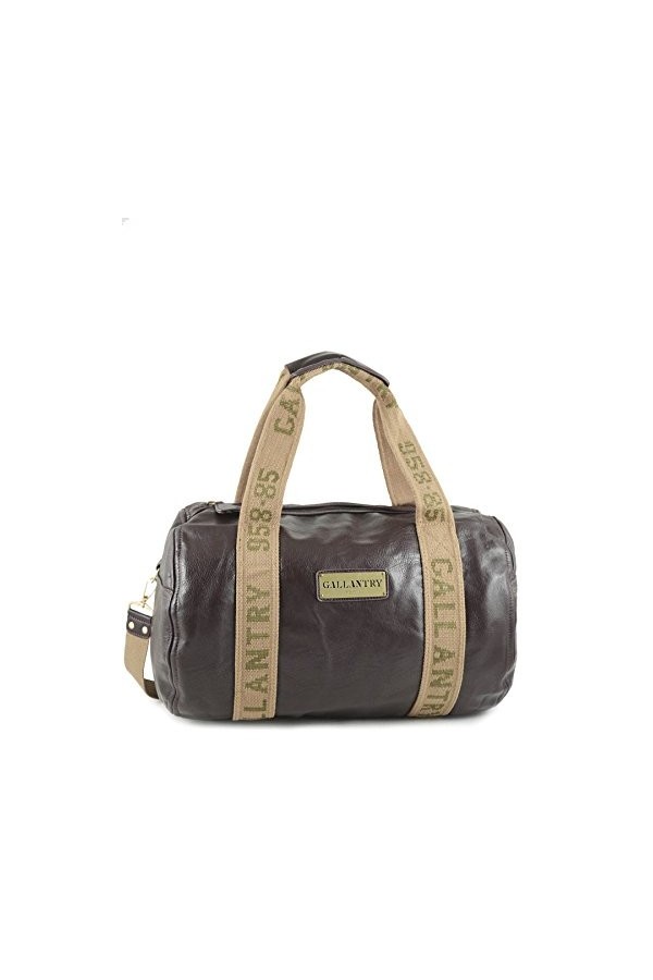 Gallantry Sac Portã© épaule A4 Femme Marron Toile Enduite