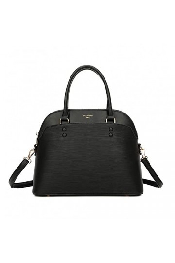 Gallantry By OLIVIA - Sac à main femme + Cadeau surprise, Sac C Femmes PU Cuir ECO Grand Sac a Main Travail Cours NOIR