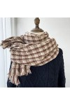 Foulard Femme Cheveux Echarpe Soie Nouvelle Écharpe À Carreaux Femmes Chaud Châle Wrap Mode Femmes Écharpe Femmes Foulard Éch