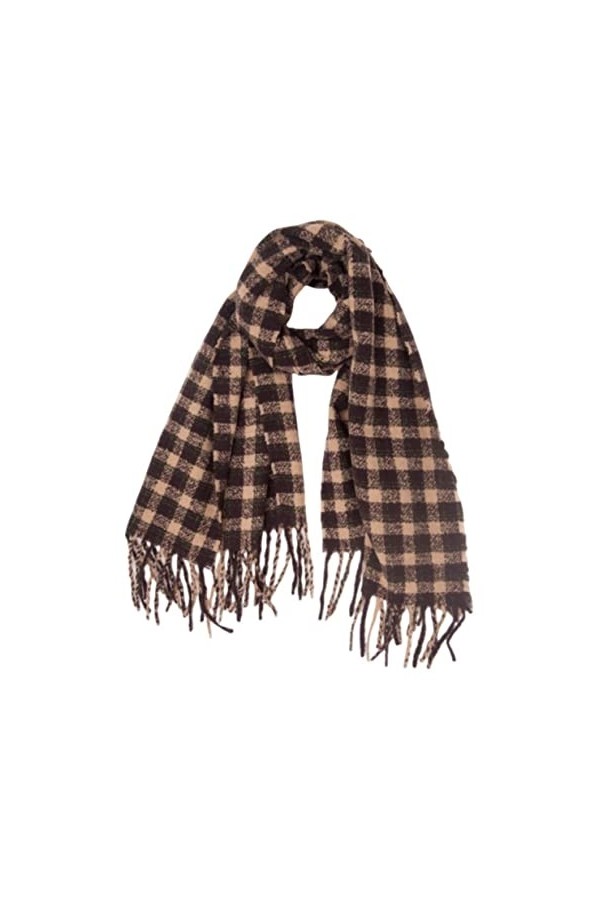 Echarpe Châle Foulard Etole Femmes Écharpe Longue Hiver Treillis Chaud Châle Avec Femme Étole Cou Écharpe Foulards Color : D