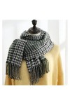 Foulard Châle Écharpes Foulard Femmes Écharpe Hiver Écharpe Tassel Écharpe Longue Châle Patchwork Écharpes Écharpes De Luxe F