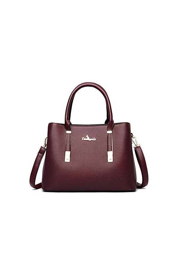 NIYUTA Sacs bandoulière Femme Sacs portés main PU cuir Mode Sacs portés épaule Sac a main fr185 Rosé