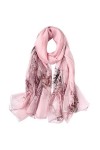 ChengBeautiful Echarpe Femme Écharpe De for Femme avec Foulard Et Foulard De Plage for Fêtes Et Shopping Imprimé Écharpe dhi
