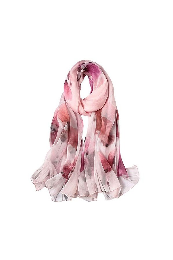 ChengBeautiful Echarpe Femme Écharpe De for Femme avec Foulard Et Foulard De Plage for Fêtes Et Shopping Imprimé Écharpe dhi
