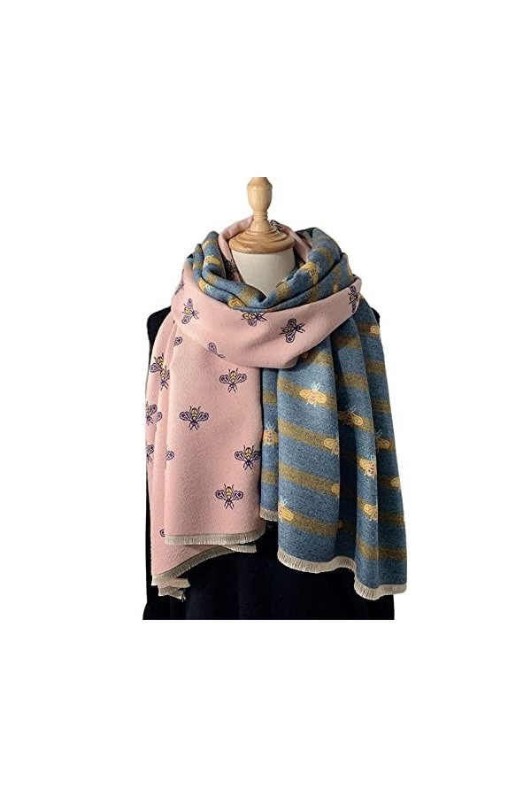 Écharpe Etole Foulard Echarpe Winter Femmes Écharpe Écharpes double face Hiver Chaud Cachwle Châle Toube Soft Foulards Couver