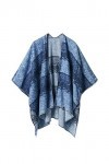 Desigual Kaftan_Wash DE Foulard Tendance, Bleu, U Femme