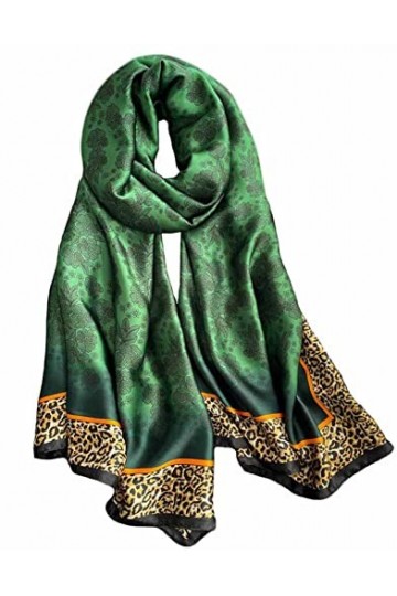 Acotavie Foulard léger pour femme - Motif floral - Écharpe tendance - Protection solaire, U&54