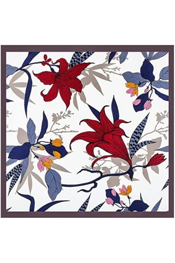 XKUN Foulard Nouveau Écharpe De Luxe Foulard Imprimé Écharpe Carrée Foulard Femme Écharpe Twill Grande Carrée-2