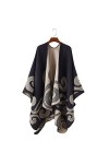 SYT-MD Echarpe Femme, Foulards géométriques Foulards Plus Taille Imitation Cachemire Split Châle Châle Cloak Infinity Foulard