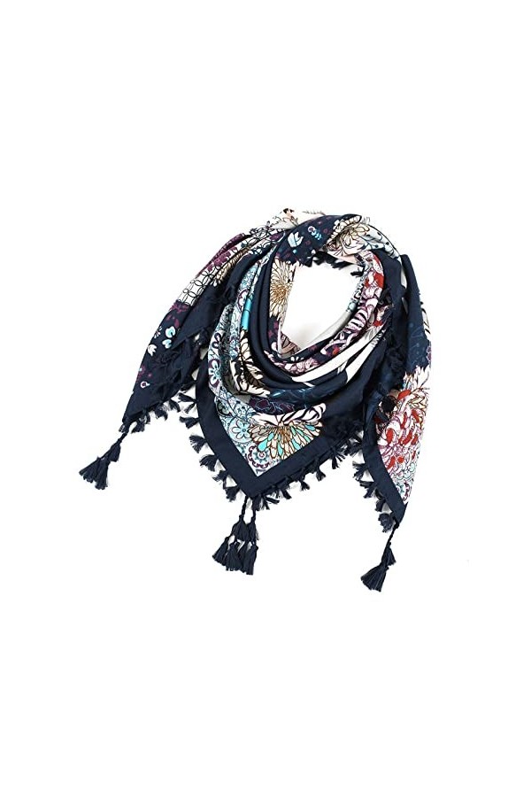 PacuM Femmes impression bouton châle écharpes femmes mode bohème écharpe Style ethnique cravate gland plus chaud ensembles fo