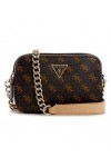 GUESS, Caméra à bandoulière Noelle Femme, Logo marron, Taille unique