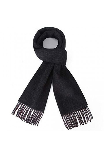 Foulard Femme Echarpe dagneau Strip Solide Plaid Laine Foulard de luxe Classique Chaud Long Touche Soft Soft Cachemire Échar