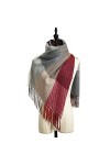 éCharpe De Mode Écharpe à carreaux dhiver épaissir des foulards de châle chaude chaude Tous match Tassel foulards femmes Fou