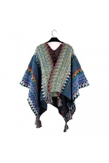 KIZQYN Foulard Femme Couverture de châle de Style Ethnique Vintage Cape Chaude écharpe de Voyage Grand châle Cadeau for Petit