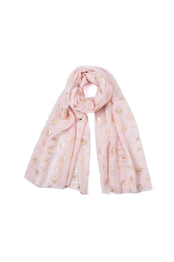 Foulard Écharpe Foulards pour Femmes Châle Doux Léger Écharpe Pissenlit Imprimé Cou Wrap Châle Cadeau Foulards Châle Etole C