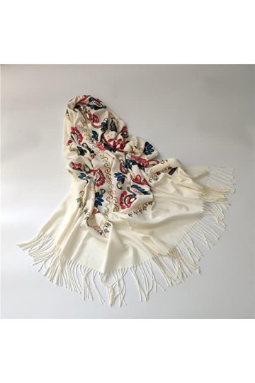 Secuos Nouveau Style Ethnique Femmes Écharpe Carrée Russe National Châle Hijab Foulards Dames Rétro Imprimé Floral Bandana Fo